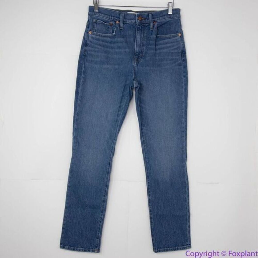 NEW Madewell High-Rise Slim‎ Boyjean in Moorland Wash, 28 - Picture 4 of 16
